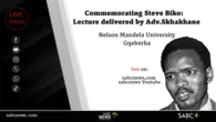 LIVE: Nelson Mandela University hosts annual Steve Biko Lecture