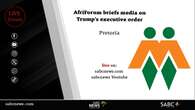 LIVE: AfriForum briefs media on Trump’s executive order