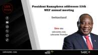 LIVE: President Cyril Ramaphosa addresses 55th WEF annual meeting