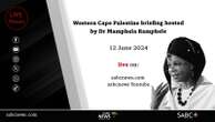 LIVE: Western Cape Palestine briefing hosted by Dr Mamphela Ramphele