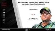 LIVE: Fikile Mbalula briefs the media about People’s March