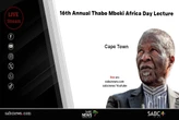 LIVE: 16th Annual Thabo Mbeki Africa Day Lecture