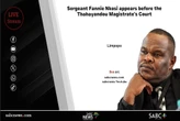 LIVE | Sergeant Fannie Nkosi appears in court