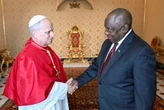 Pope Leo meets President Ramaphosa at the Vatican