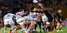 The Pumas celebrate victory beating New Zealand 29-23