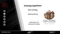 LIVE: Gauteng Provincial Legislature holds first sitting