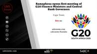 LIVE: President Ramaphosa opens G20 Finance Ministers’ Meeting