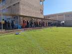 Voters leave Mthatha City Hall following technical glitch