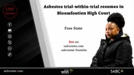 LIVE: Asbestos trial within a trial resumes