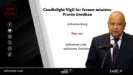 LIVE | Former Minister Pravin Gordhan’s candlelight vigil