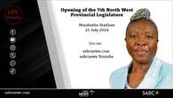 LIVE: Opening of the 7th North West Provincial Legislature