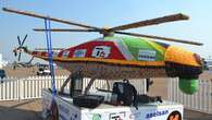 Beaded helicopter delights onlookers at AAD 2024