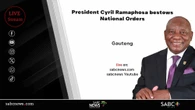 LIVE | President Cyril Ramaphosa bestows National Orders
