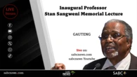 LIVE: Inaugural Professor Stan Sangweni Memorial Lecture
