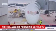 Podwozie samolotu nagle się zapadło. Maszyna uderzyła o płytę lotniska