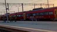 Ewakuacja pasażerów. W pociągu w Dębicy wybuchł pożar