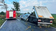 Tragiczny wypadek w Wielkopolsce. Nie żyje kierowca ciężarówki