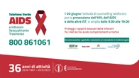 Il Telefono Verde Aids compie 36 anni e amplia il servizio