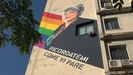 Roma, Elly Schlein all'inaugurazione del murale dedicato a Michela Murgia