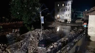 Colata di roccia e fango invade statale 51 di Alemagna in Cadore