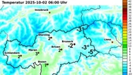 Primo gelo in val Pusteria, -5 gradi a Sesto