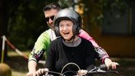 Prima corsa della moto elettrica Nicot a Salice Terme