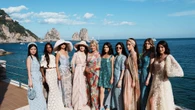 Luisa Beccaria sfila a Capri per la soap opera Beautiful