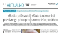 'Primorski dnevnik' compie 80 anni. Mattarella, modello positivo