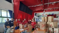 Sala chiamata camalli Genova 'occupata' dagli aiuti per Gaza