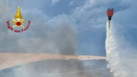 Incendio in campagne del Pisano distrugge 7 ettari