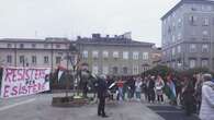 A Trieste striscioni e bandiere per manifestazione ProPal