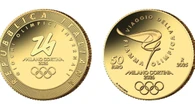 Una moneta d'oro per i Giochi olimpici di Milano-Cortina 2026