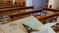 Bruciato un testo sacro in una chiesa nell'Alessandrino