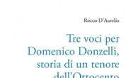 In uscita Tre voci per Domenico Donzelli di Rocco D'Aurelio