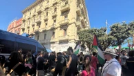 Corteo pro Gaza davanti consolato israeliano a Bari, 'assassini'