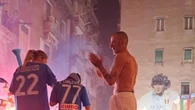 Napoli campione,festa ai Quartieri Spagnoli nel nome di Maradona