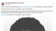 Ventanni dalla morte di Aldro, 'ucciso senza ragione'