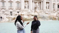 Internazionali, atleti a Fontana di Trevi per il rito della monetina