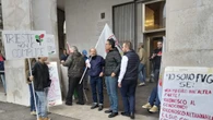 Presidio pro Pal davanti al Consiglio regionale Fvg