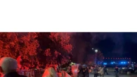 Corteo pro-Pal Roma, vernice rossa contro cordone polizia