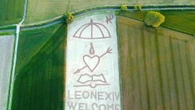 In Veneto una maxi opera di land art dedicata a Papa Leone XIV