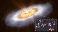 Precursori dei mattoni della vita attorno a una stella neonata