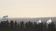 Presidio di coloni israeliani al confine con Gaza
