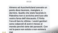 'Ad Auschwitz avevate da mangiare', Nahum denuncia haters