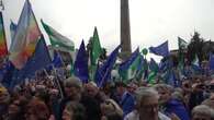 Piazza per l'Europa a Roma, manifestanti divisi sul riarmo