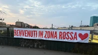 Striscione contro prefetto e questore di Padova per zona rossa
