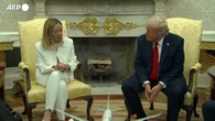 Meloni alla Casa Bianca: "Ringrazio Trump per aver accettato l'invito a Roma"