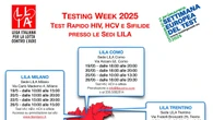 Hiv e epatiti, al via la Settimana del test, in campo in 6 città