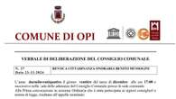 Comune abruzzese revoca cittadinanza onoraria a Mussolini