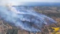 Incendio nel Nuorese in bonifica e riapre la statale 125